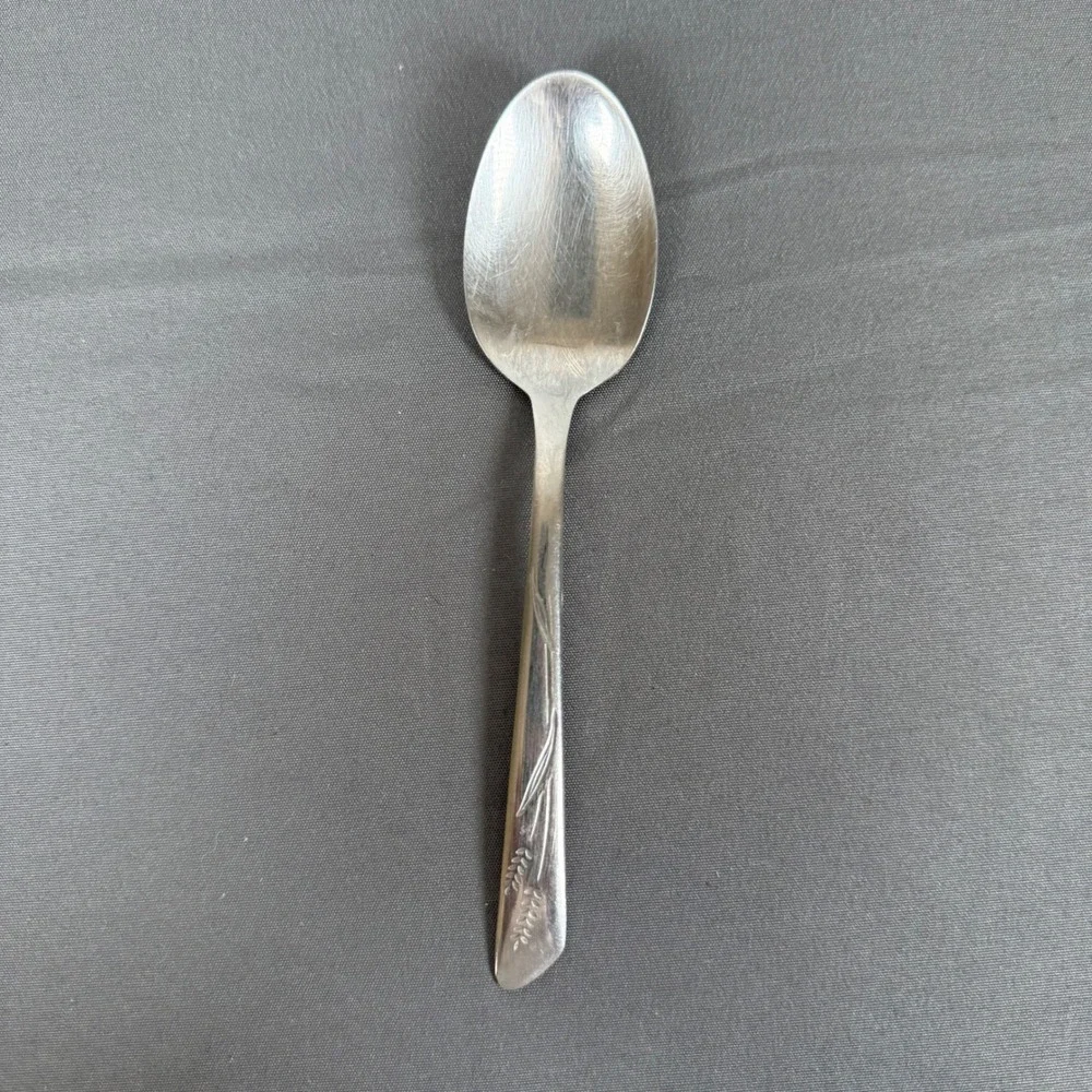 Vintage Silco Wheat Pattern Stainless USA Tea Spoon Utensil Tableware